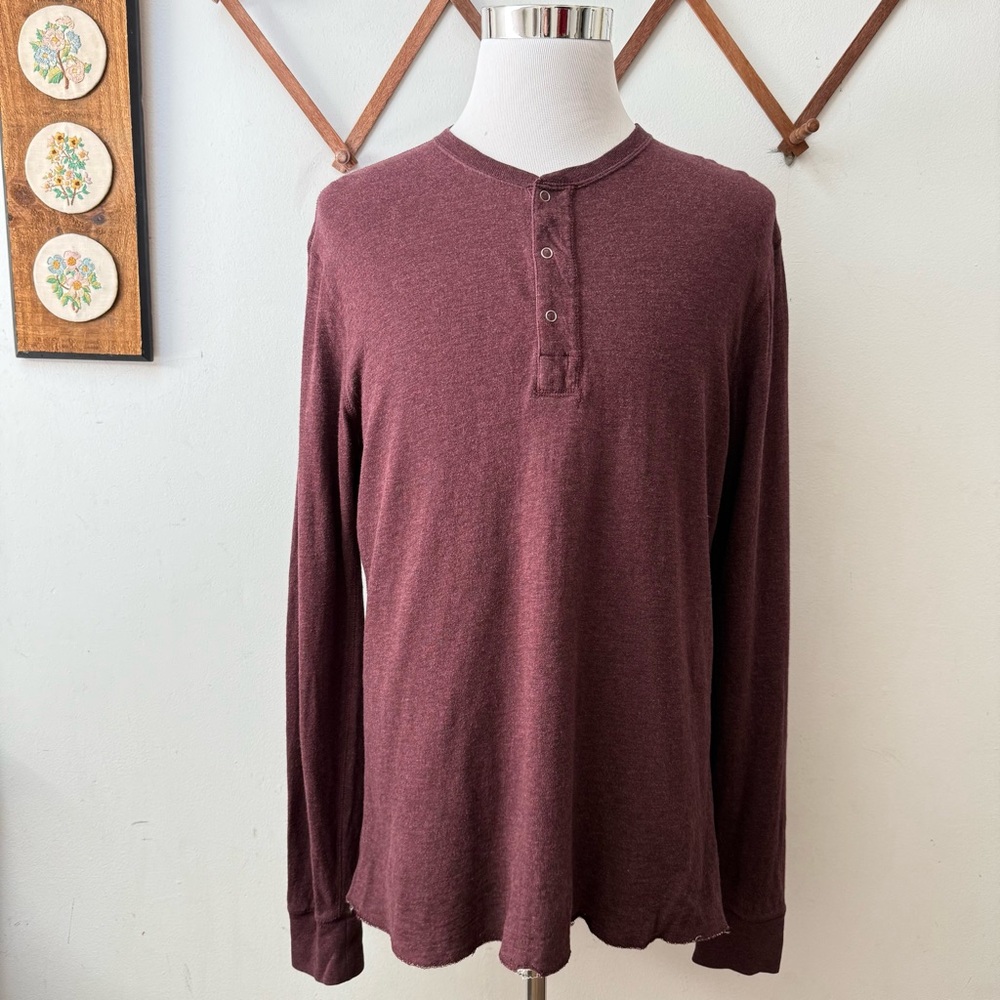J.Crew Knit Goods Double Layer Henley Shirt